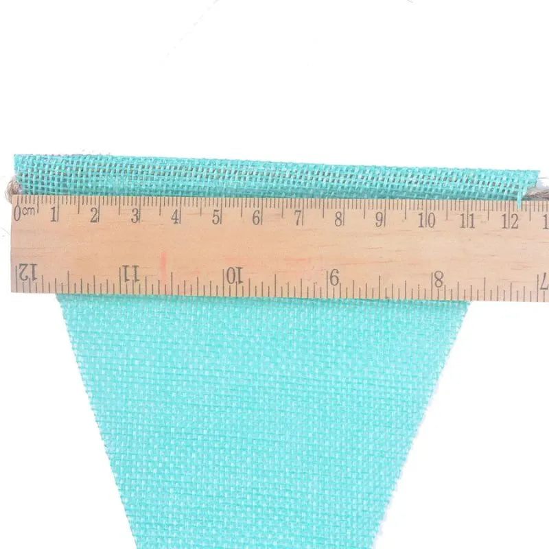 Déco rustique banderole toile jute salle à manger