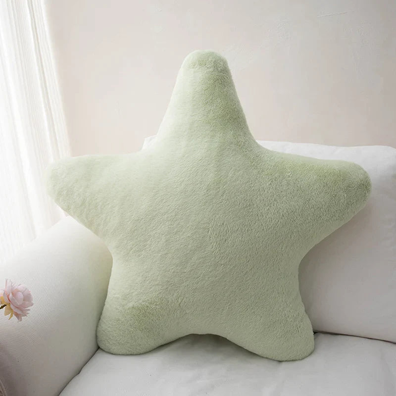 Peluche étoile de mer vert vif décoratif