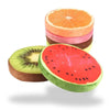 Coussin de Sol Rond Fruit 3D en Velours - 33 cm