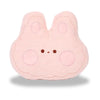 Coussin Peluche Lapin Enfant Kawaii - Rose Poudré - Velours Doux