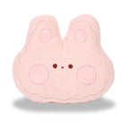 Présentation coussin tête de lapin chambre