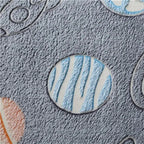 Texture moelleuse tapis planète phosphorescent