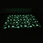 Vue nocturne tapis enfant univers illuminé