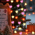 Guirlande coeur led décor mariage romantique