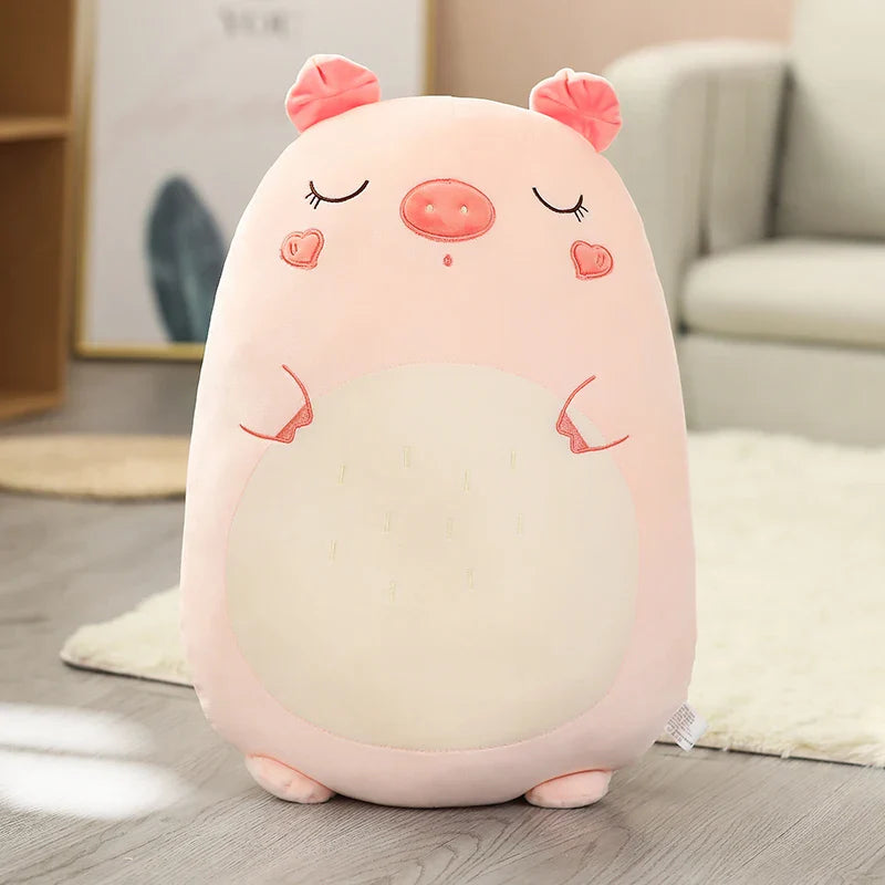 Coussin Peluche Animaux Chamallow – Doudou Kawaii Ultra Moelleux