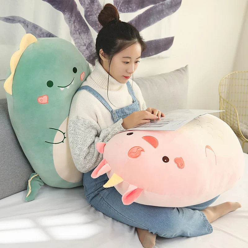 Coussin Peluche Animaux Chamallow – Doudou Kawaii Ultra Moelleux