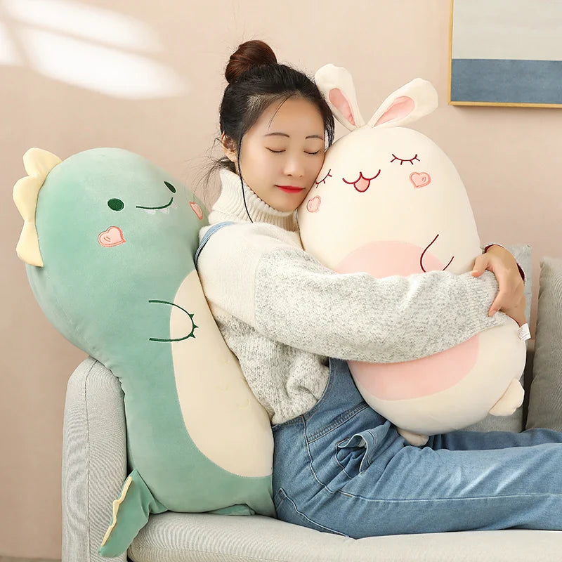 Coussin Peluche Animaux Chamallow – Doudou Kawaii Ultra Moelleux