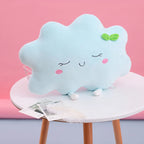 Coussin Peluche Nuage Souriant Pastel - Coton Doux
