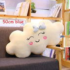 Peluche Nuage Kawaii pour Enfant - Coussin Décoratif Souriant