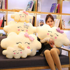 Peluche Nuage Kawaii pour Enfant - Coussin Décoratif Souriant