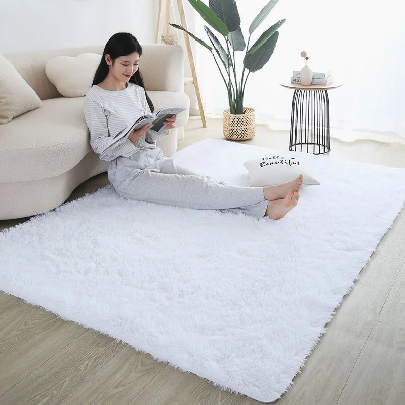 Tapis pour Tipi Moelleux à Poils Longs Antidérapant