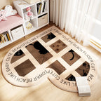 Tapis Chambre Enfant Forme Cœur - Doux & Antidérapant