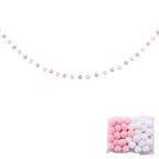 Guirlande de Pompons en Feutre Noir et Blanc - 2m - Décoration Tipi