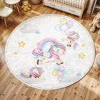 Tapis Licorne Rond Pour Enfant