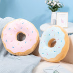 Coussin Donut Géant en Peluche Chocolat - 40cm