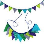 Guirlande à Fanions Vintage En Tissu Motif Fleur