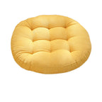 Coussin de Sol Rond en Velours Côtelé