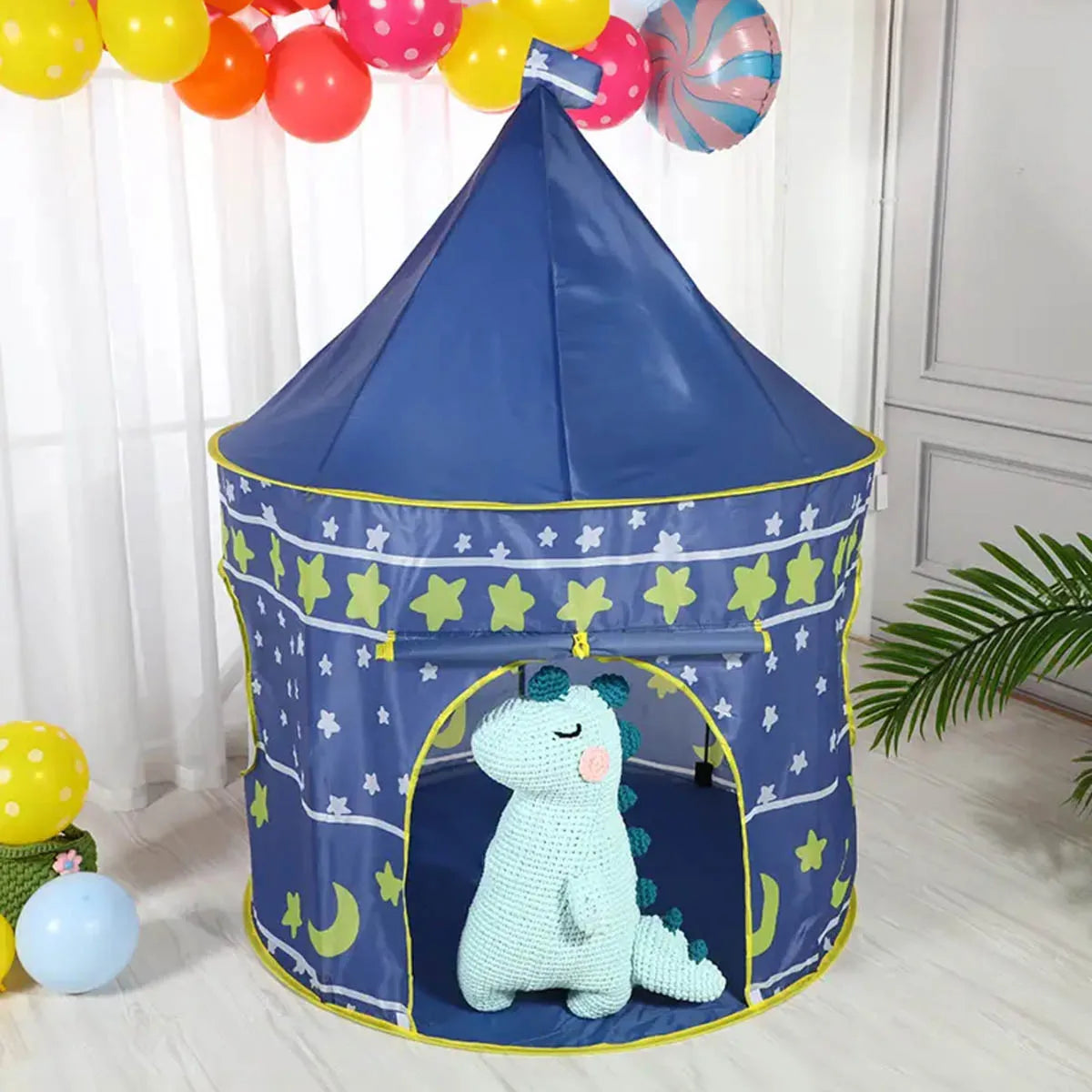 Tente Château Enfant Bleue Pliable