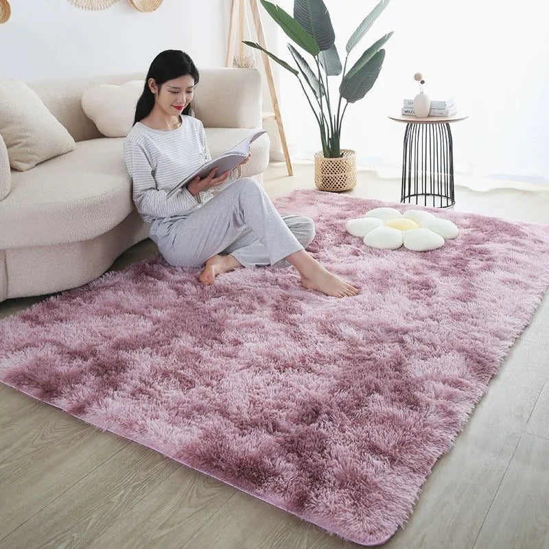 Tapis pour Tipi Moelleux à Poils Longs Antidérapant