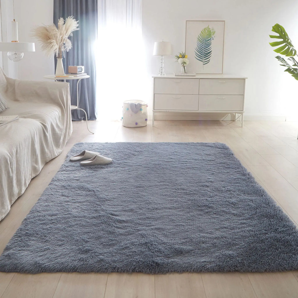 Tapis pour Tipi Moelleux à Poils Longs Antidérapant