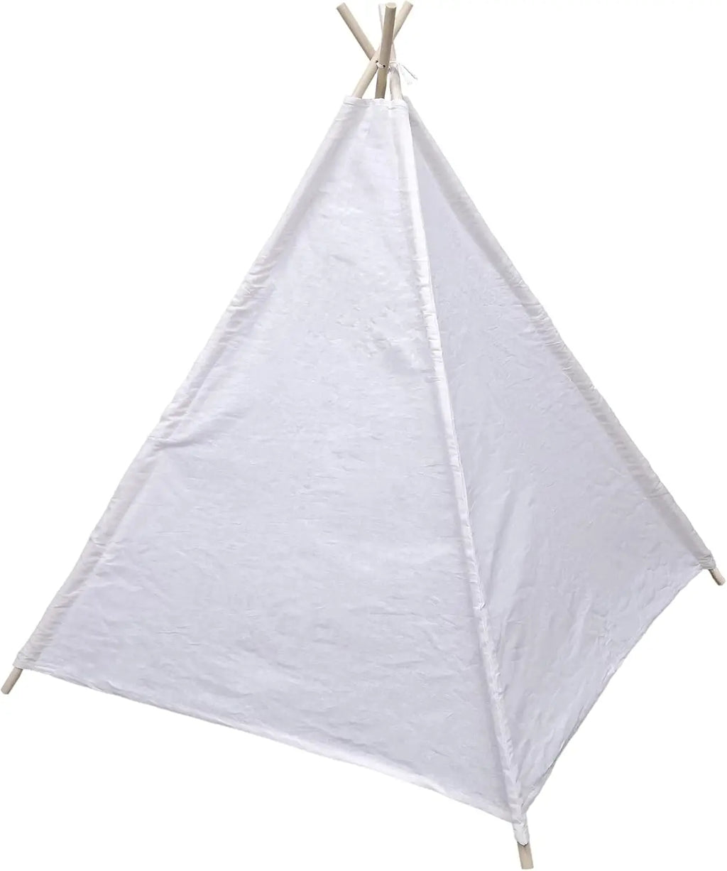 Tipi Enfant en Coton Blanc - Style Scandinave avec Fenêtre