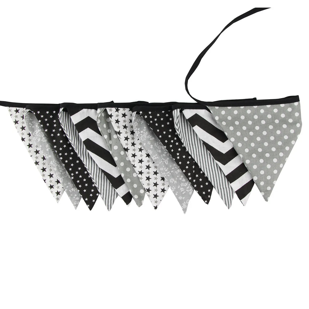 Guirlande à Fanions Vintage En Tissu Motif Fleur