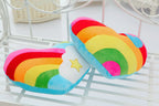 Coussin Cœur Arc-en-Ciel
