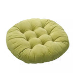 Coussin de Sol Rond en Velours Côtelé