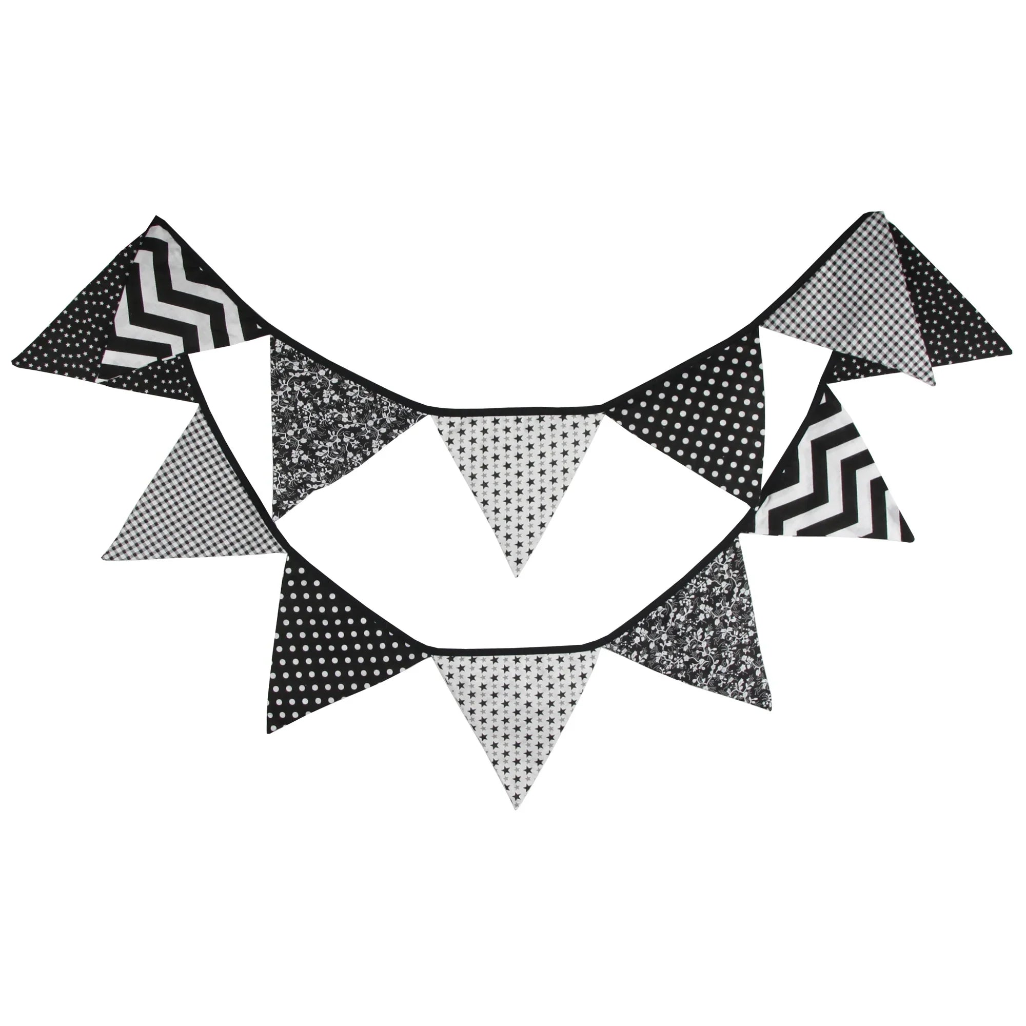 Guirlande à Fanions Vintage En Tissu Motif Fleur