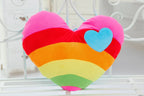 Coussin Cœur Arc-en-Ciel