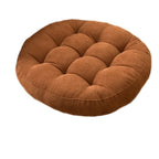 Coussin de Sol Rond en Velours Côtelé
