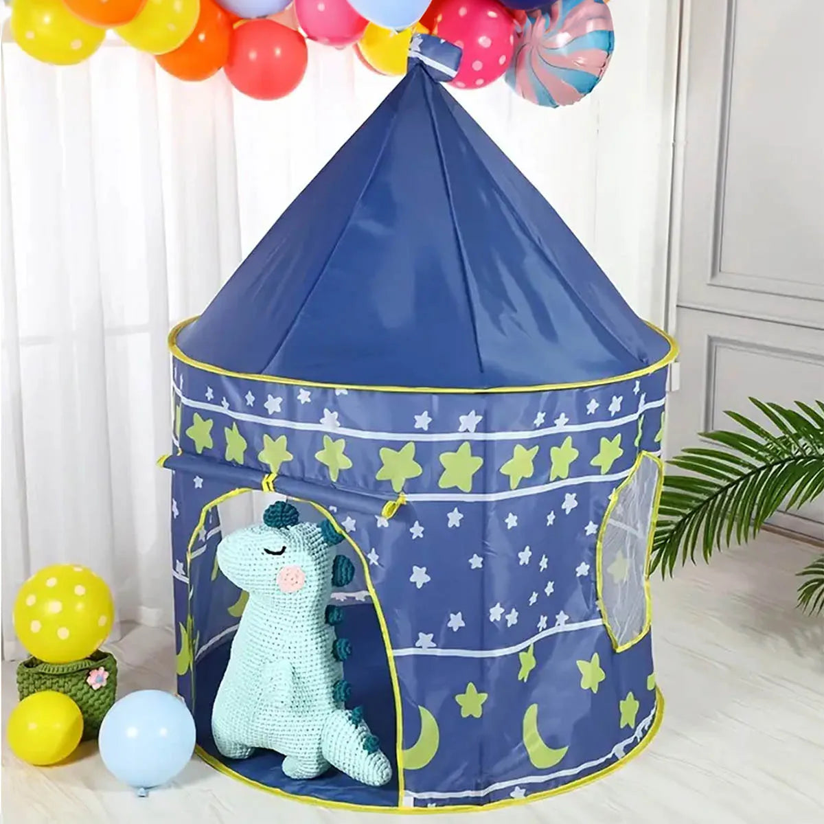 Tente Château Enfant Bleue Pliable