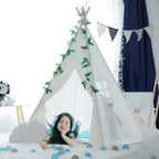 Tipi Enfant en Coton Blanc - Style Scandinave avec Fenêtre