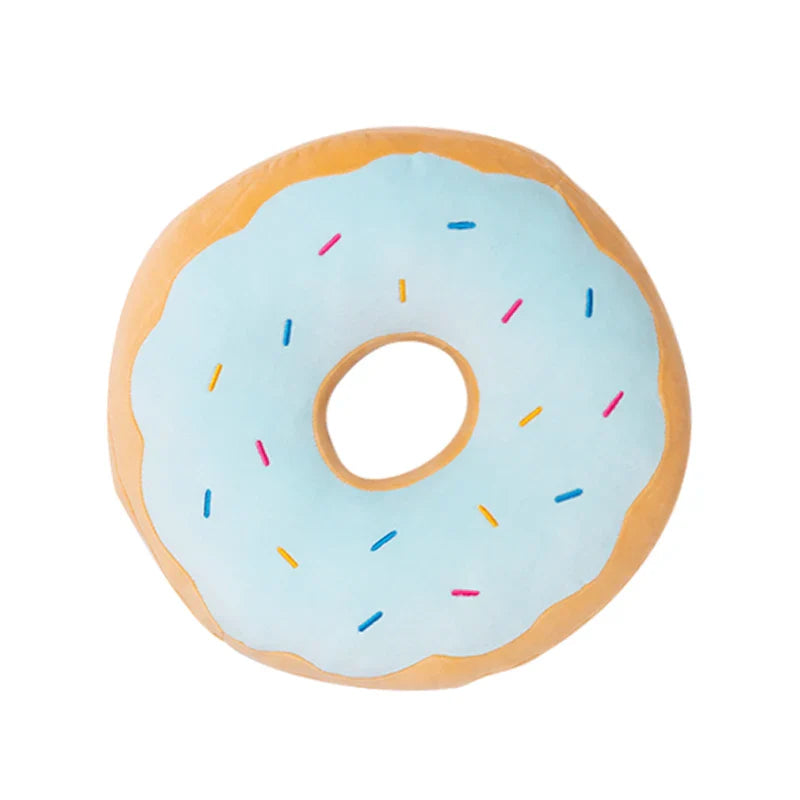 Coussin Donut Géant en Peluche Chocolat - 40cm