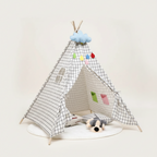 Tente tipi scandinave noir et blanc 160cm