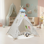 Tente tipi scandinave noir et blanc 160cm
