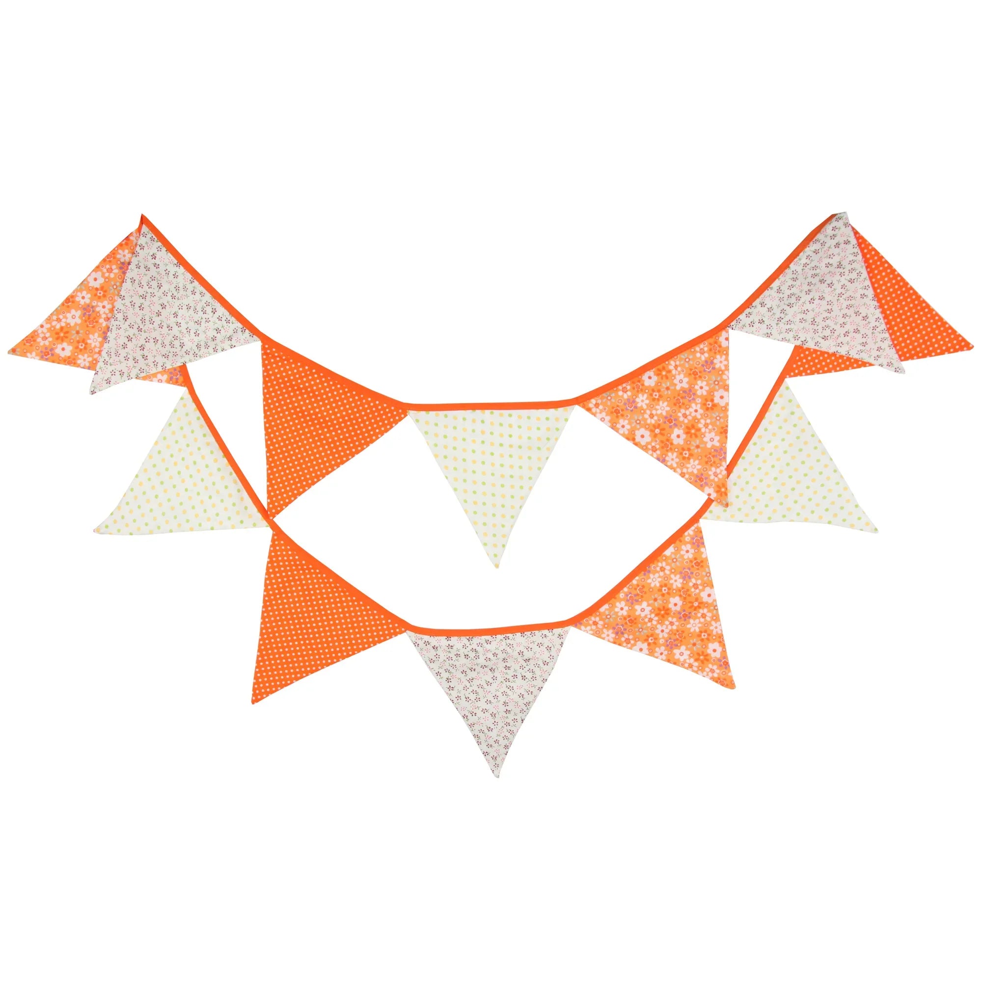 Guirlande à Fanions Vintage En Tissu Motif Fleur