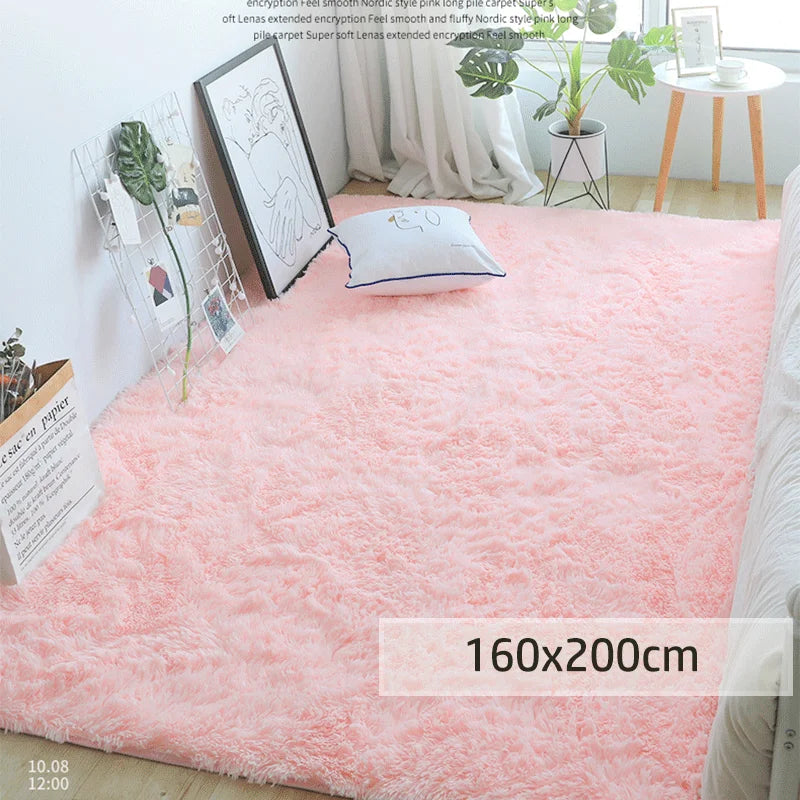 Tapis pour Tipi Moelleux à Poils Longs Antidérapant