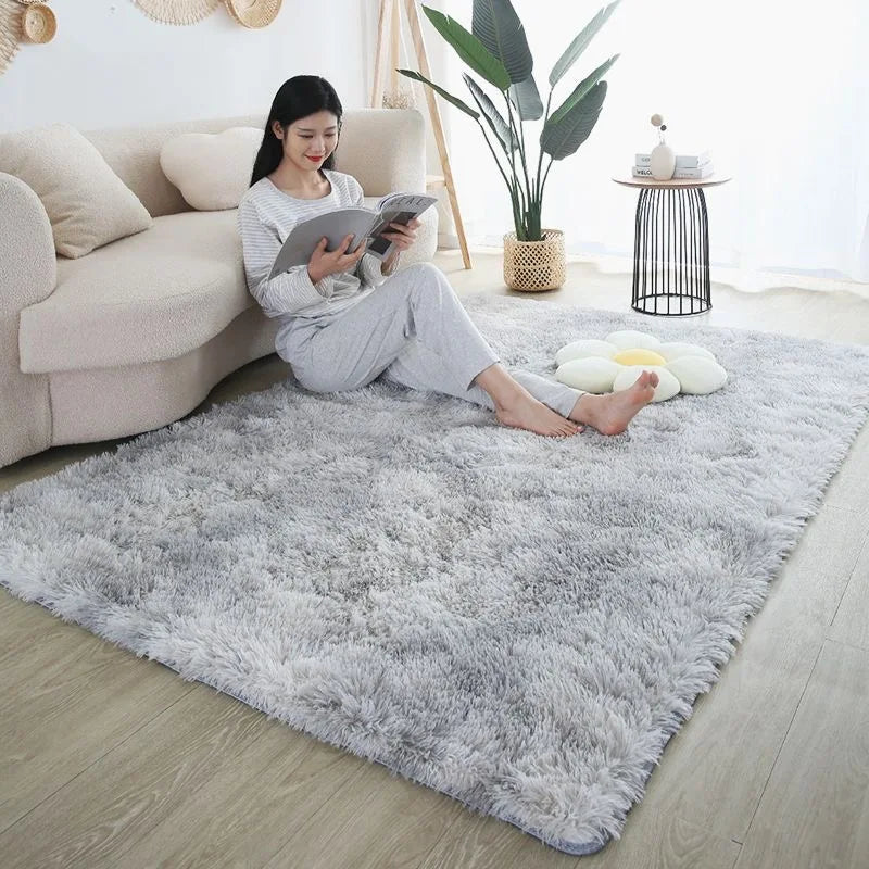 Tapis pour Tipi Moelleux à Poils Longs Antidérapant