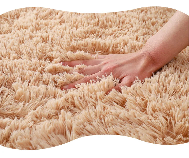 Tapis pour Tipi Moelleux à Poils Longs Antidérapant