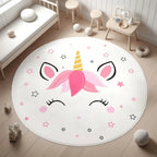 Tapis Licorne Rond Pour Enfant