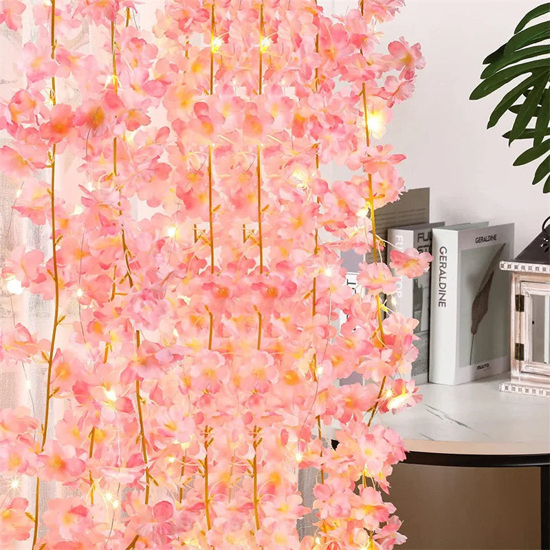 Guirlande de Fleurs de Cerisier Artificielles 180 cm