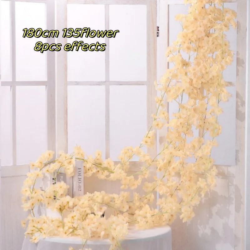 Guirlande de Fleurs de Cerisier Artificielles 180 cm