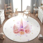 Tapis Licorne Rond Pour Enfant
