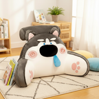 Coussin de repos ergonomique en peluche Husky - Soutien lombaire