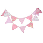Guirlande à Fanions Vintage En Tissu Motif Fleur