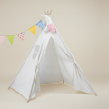 Tipi Enfant en Coton Blanc - Style Scandinave avec Fenêtre