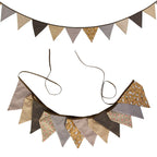 Guirlande à Fanions Vintage En Tissu Motif Fleur