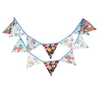 Guirlande à Fanions Vintage En Tissu Motif Fleur