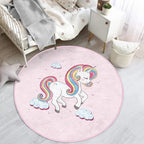 Tapis Licorne Rond Pour Enfant